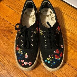 Keds x rifle paper co. Platform shows size 6